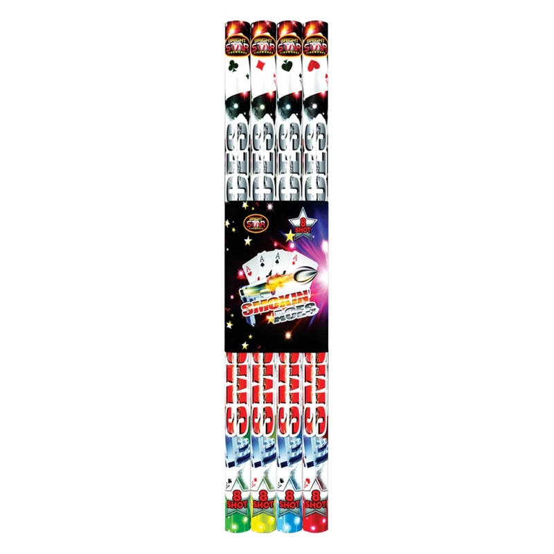 Smokin Aces 8 Shot Roman Candles pack